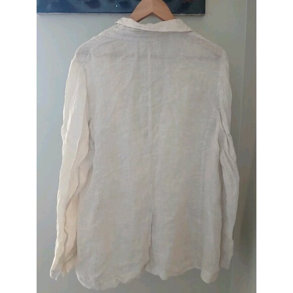 Eileen Fisher 100% Linen Blazer Jacket - Picture 6 of 10